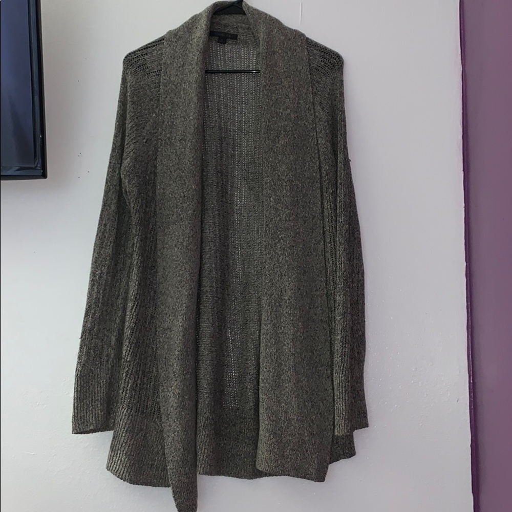 Knit cardigan.